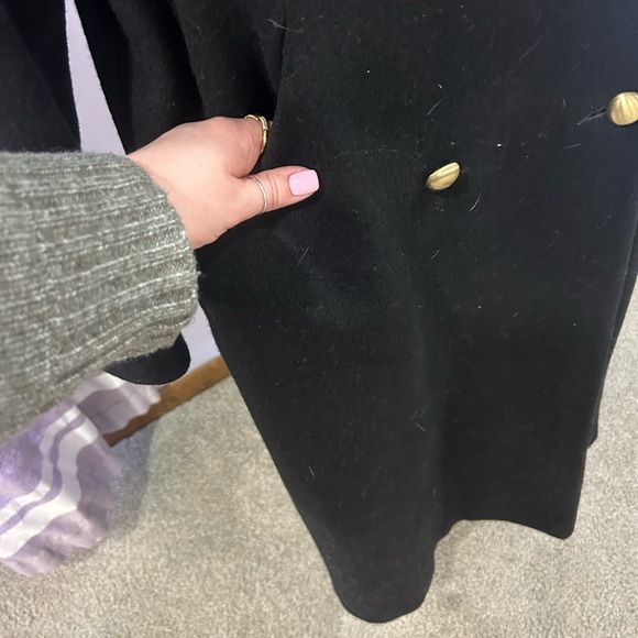 Vintage Worthington Black Wool Blend Coat - Picture 6 of 8